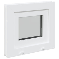 Basement Window Internal Colour RISOR with Triple Glazing White Length 45 cm 50 cm