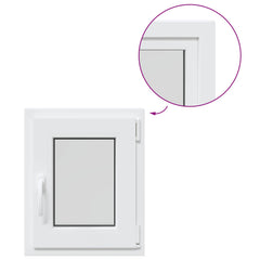 Basement Window Internal Colour RISOR Tilting Turn Right White