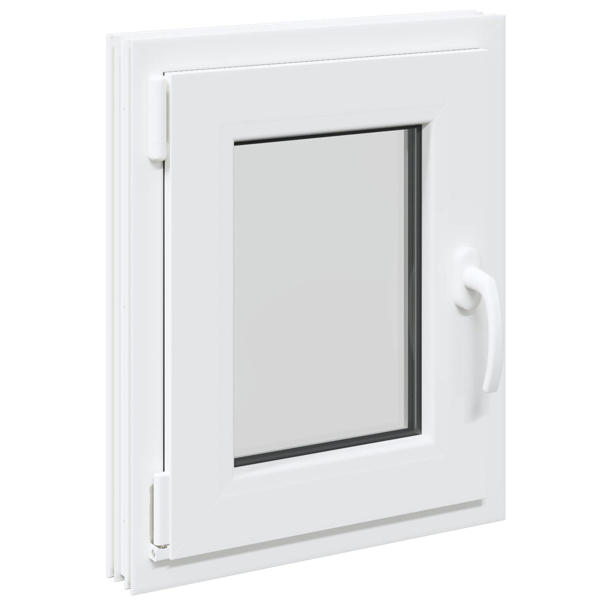 Basement Window Internal Colour RISOR Tilting Turn Left White