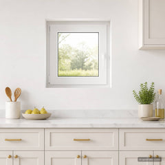 Basement Window Internal Colour RISOR Tilting Turn Left White