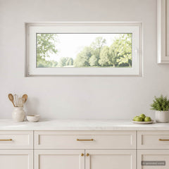Basement Window Internal Colour RISOR Tilting Turn Left White