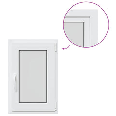 Basement Window Internal Colour RISOR 40 x 70 cm Tilting and Turn Right White Three-layer 40 cm