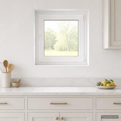 Basement Window Internal Colour RISOR 40 x 70 cm Tilting and Turn Right White Three-layer 70 cm