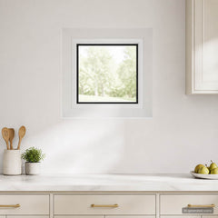 Cellar Window Internal Colour White RISOR with Double Glazing Width 30 cm 30 cm