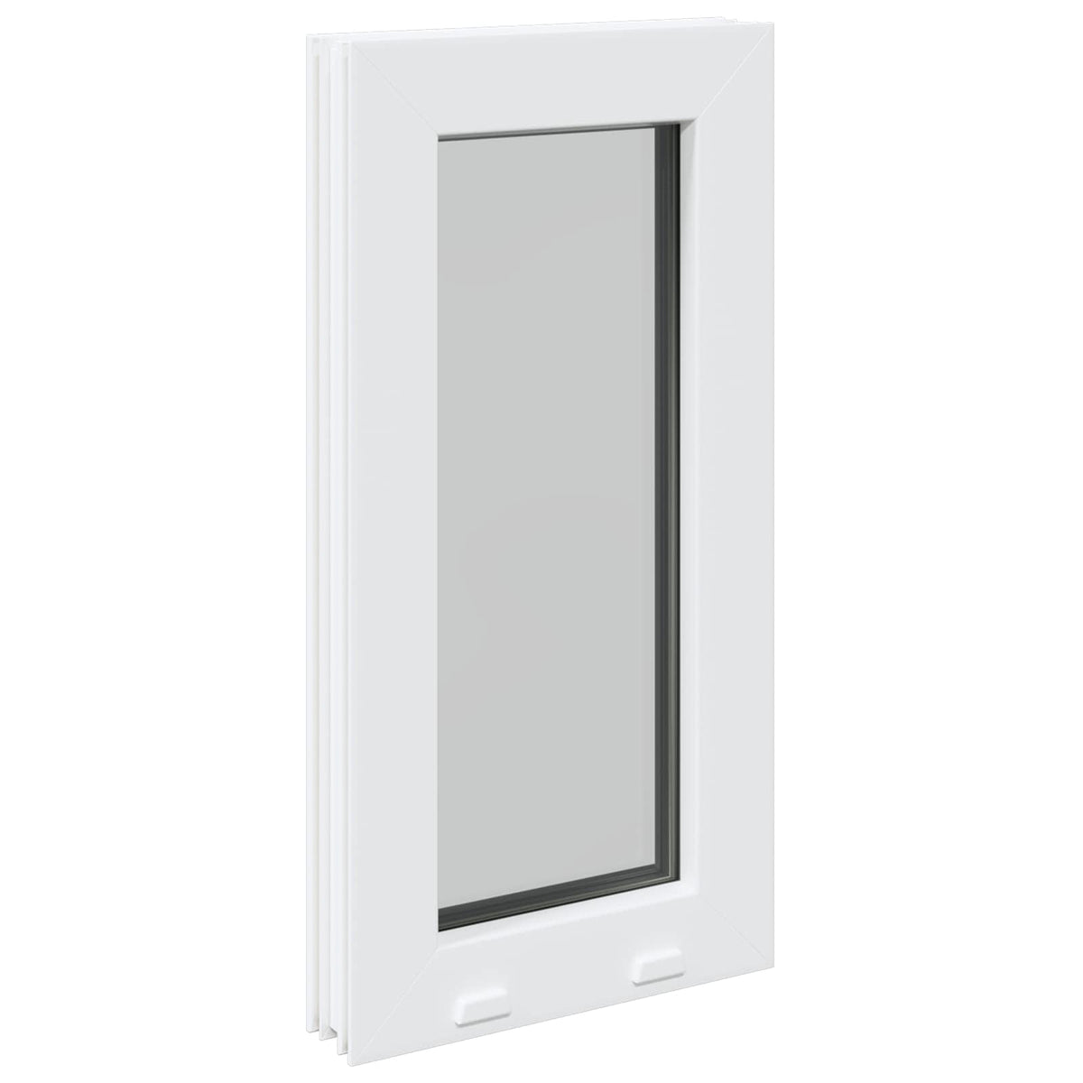 Cellar Window Internal Colour White RISOR with Double Glazing Width 30 cm 40 cm