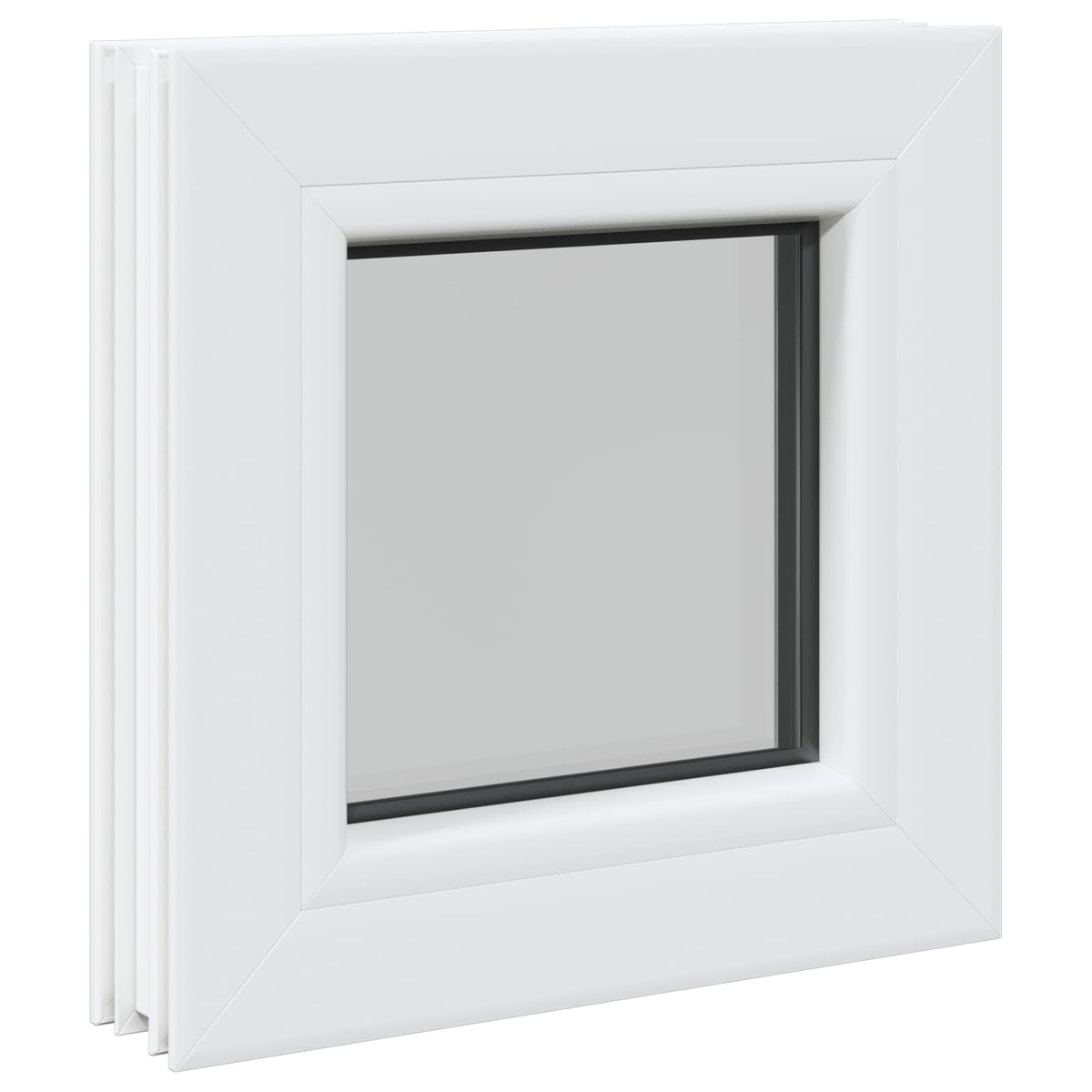 Cellar Window Internal Colour White RISOR with Triple Glazing Width 35 cm 35 cm