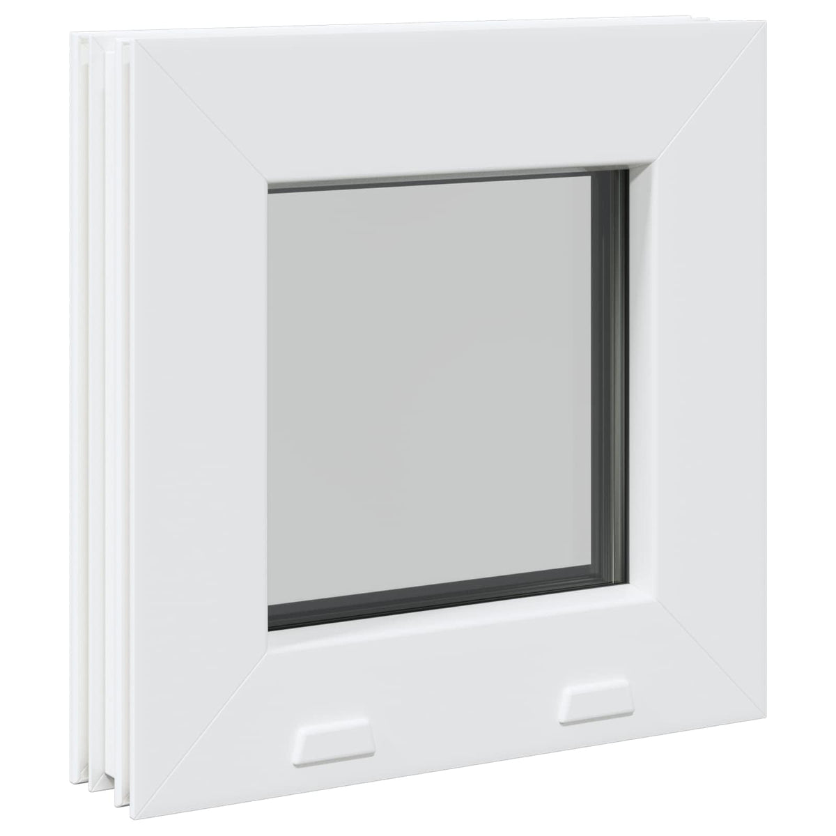 Cellar Window Internal Colour White RISOR with Triple Glazing Width 35 cm 35 cm