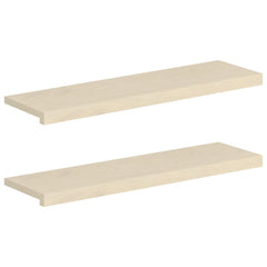 Window Sills 2 pcs Solid Oak Wood Depth 30 cm White 90 cm