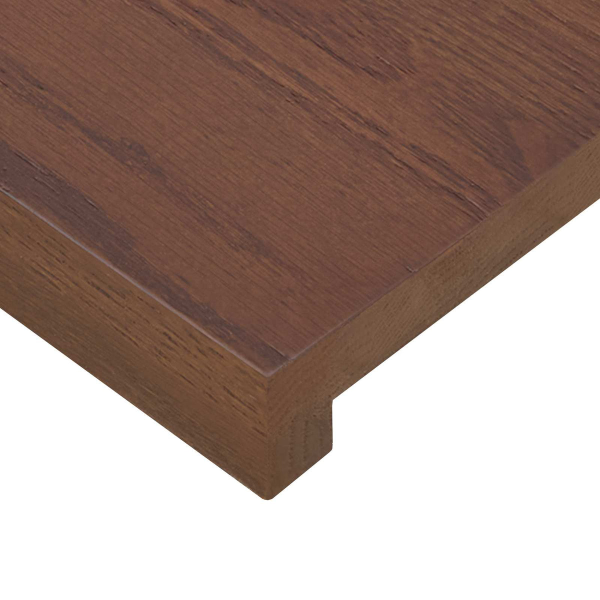 vidaXL Window Sills 2 pcs Dark Brown 80 x 15 x 2 cm Solid Oak Wood 6