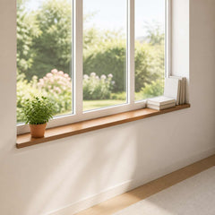 Window Sills 2 pcs Solid Oak Wood Dark Brown