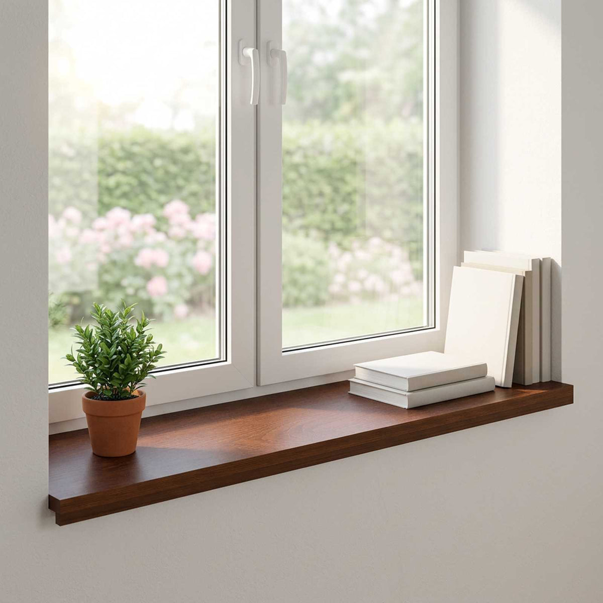 Window Sills 2 pcs Solid Oak Wood Depth 40 cm Dark Brown 70 cm