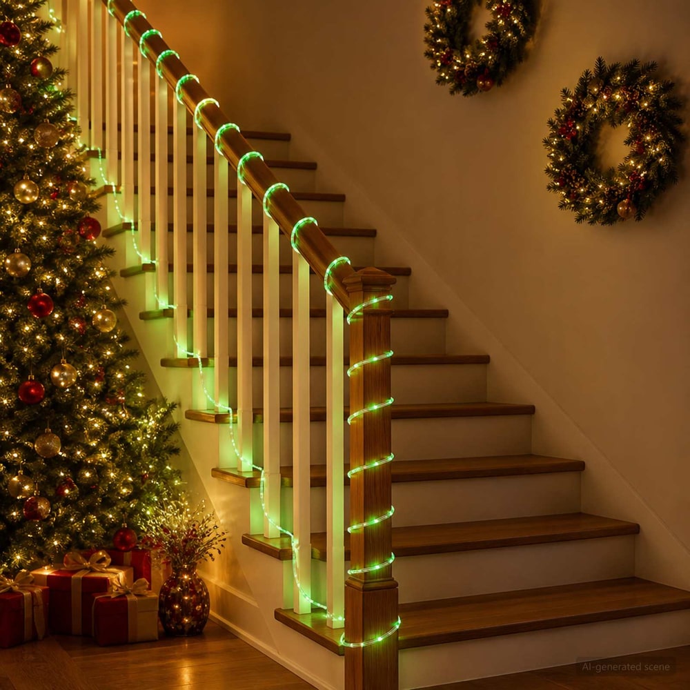 vidaXL Christmas LED Rope Light 480 LEDs Green 20 m 3