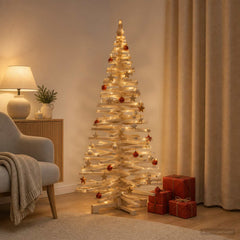 Wooden Christmas Tree KOTKA Solid Pine Wood Natural Natural (unfinished) 180 cm