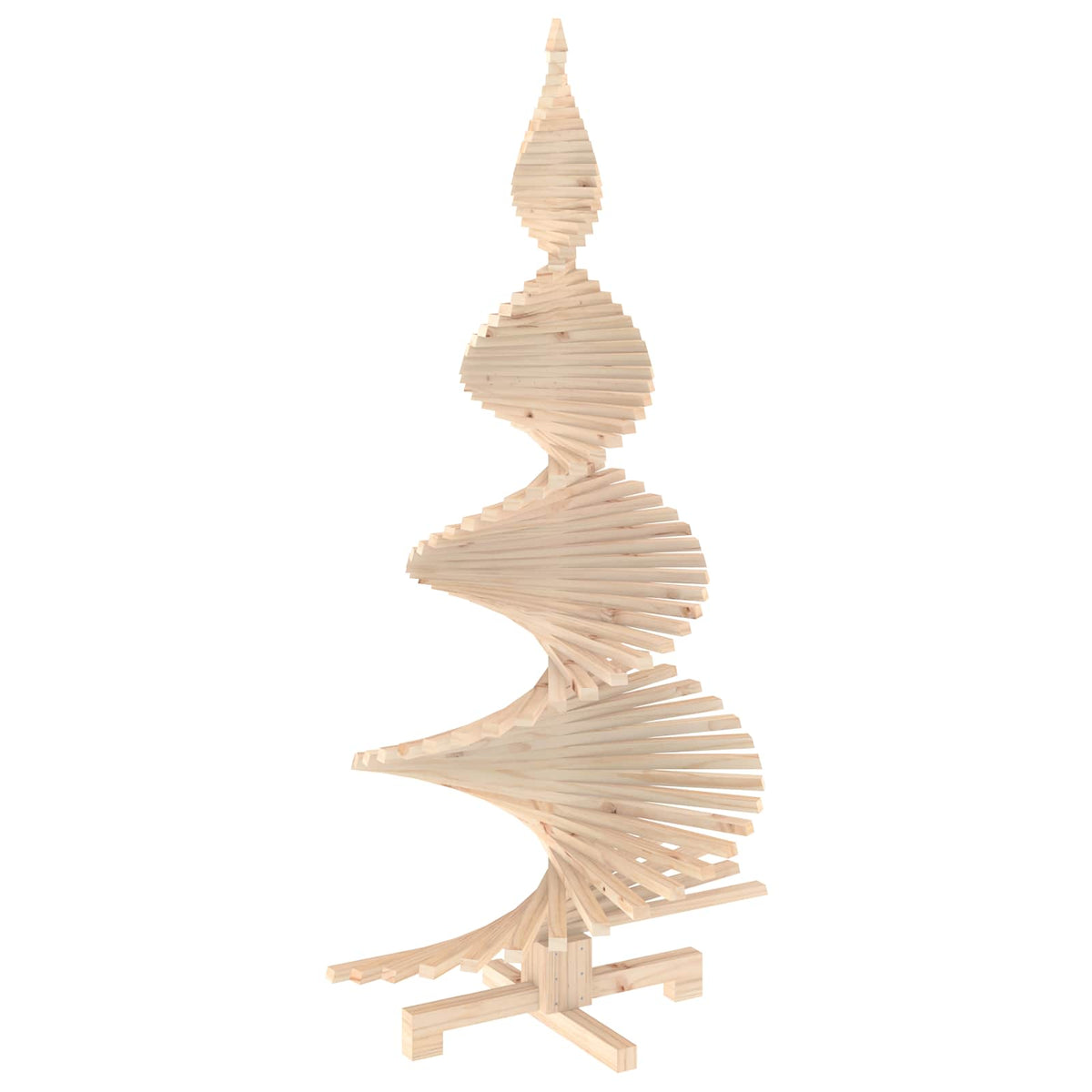 Wooden Christmas Tree KOTKA Solid Pine Wood Natural Natural (unfinished) 180 cm