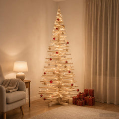 Wooden Christmas Tree KOTKA Solid Pine Wood Natural Natural (unfinished) 210 cm