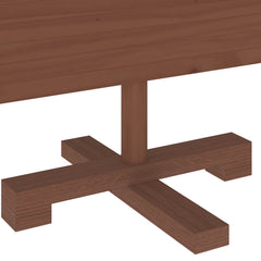 Wooden Christmas Tree KOTKA Solid Pine Wood Dark Brown Finish 90 cm