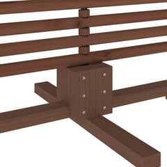 Wooden Christmas Tree KOTKA Solid Pine Wood Dark Brown Finish 180 cm