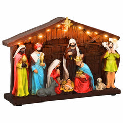 vidaXL Christmas Nativity Scene SALO 31 x 7.5 x 21.5 cm Resin 2