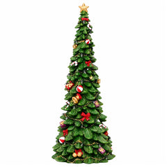 vidaXL Light-Up Christmas Tree SALO 16.5 x 15.5 x 40 cm Resin Green 4