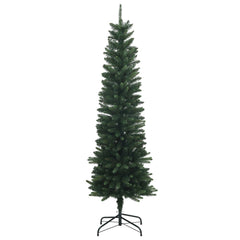 vidaXL Artificial Slim Christmas Tree 120 cm PE and PVC Green 3