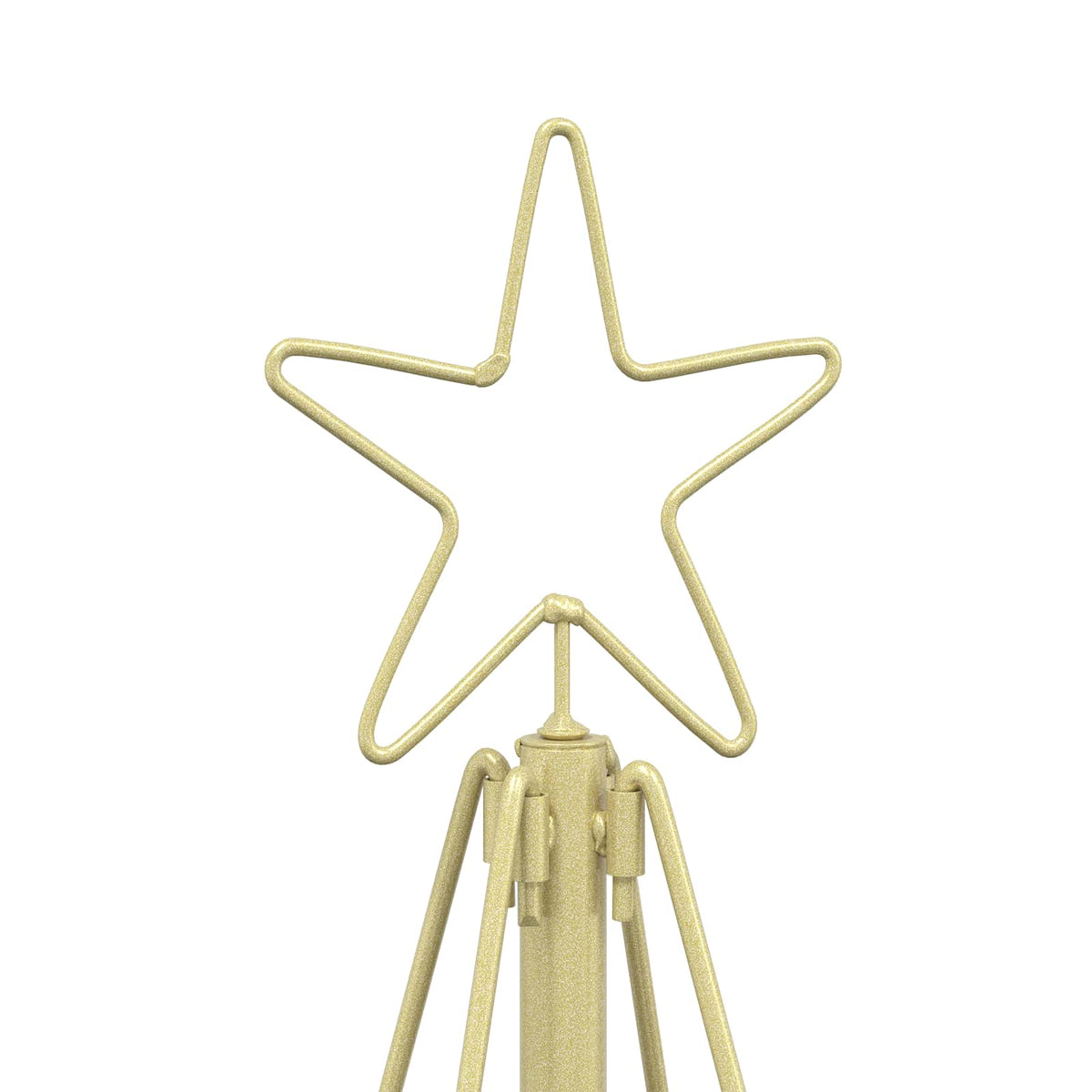 Metal Christmas Tree in Gold, image 4