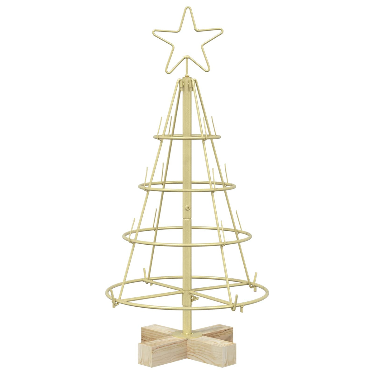 Metal Christmas Tree in Gold, image 2