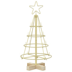 Metal Christmas Tree in Gold, image 2