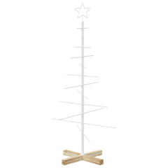 vidaXL Metal Christmas Tree KUOPIO 120 cm Steel White 4
