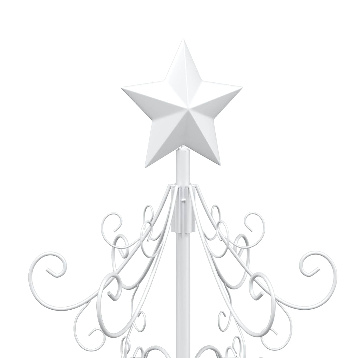 Metal Christmas Tree KUOPIO Steel White 60 cm
