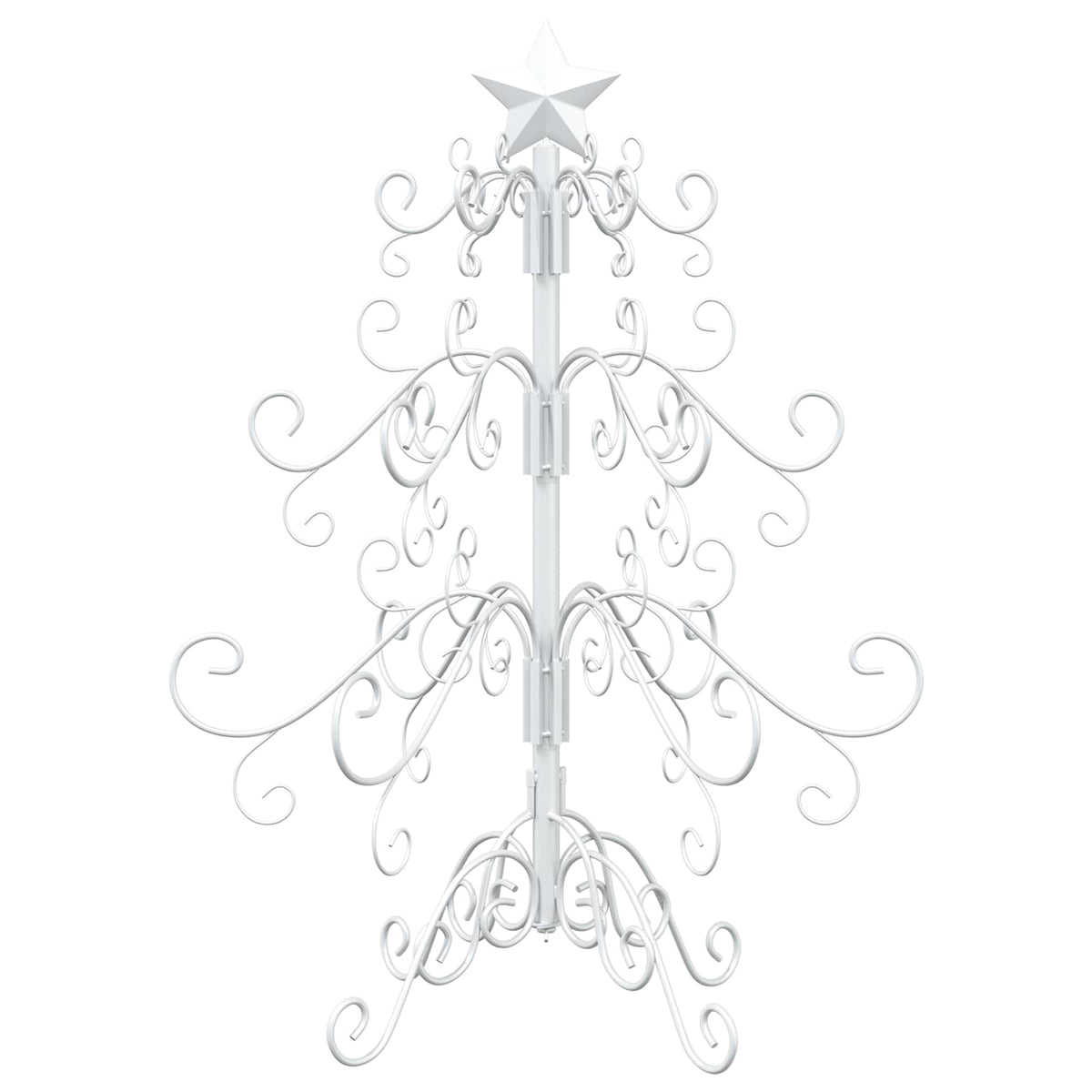 Metal Christmas Tree KUOPIO Steel White 60 cm
