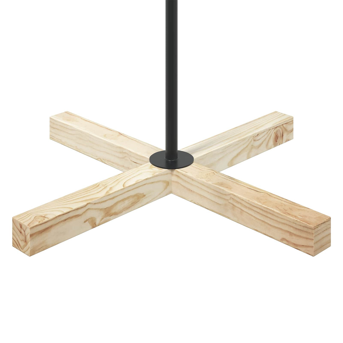 Metal Christmas Tree with Holder KUOPIO Steel Black 180 cm