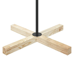 Metal Christmas Tree with Holder KUOPIO Steel Black 180 cm