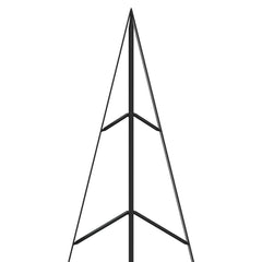 Metal Christmas Tree KUOPIO Steel Black 125 cm