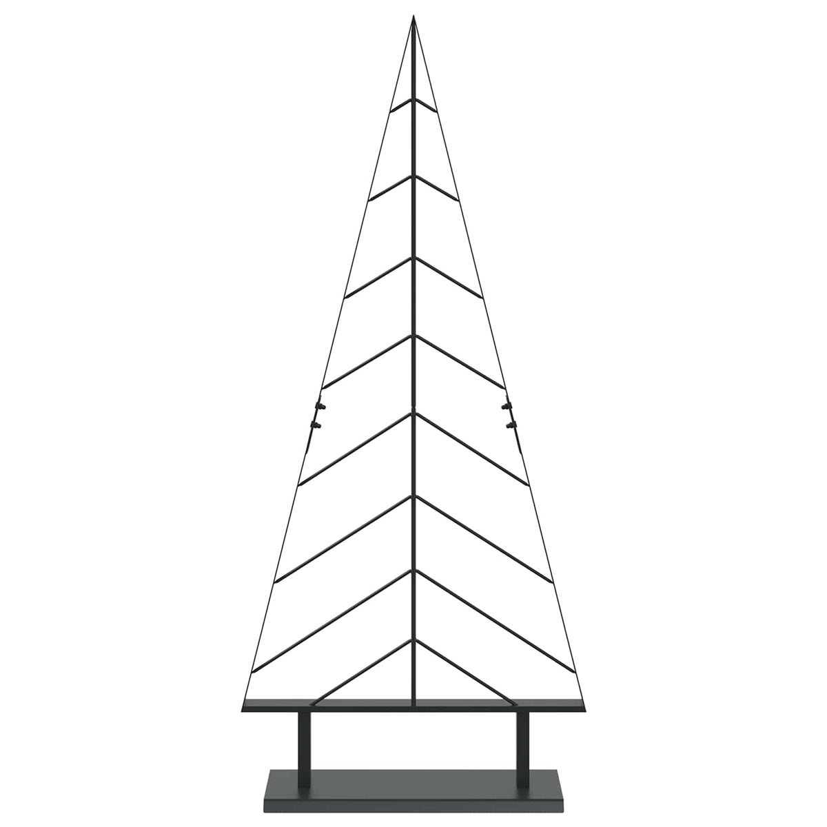 Metal Christmas Tree KUOPIO Steel Black 125 cm