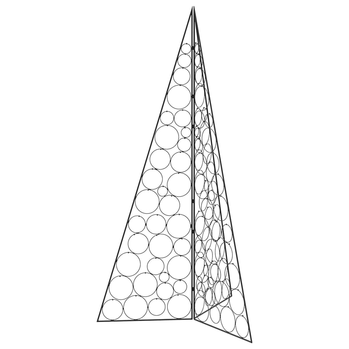 Metal Christmas Tree KUOPIO Steel Black 180 cm
