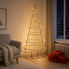 vidaXL Metal Christmas Tree with Stand KUOPIO Steel