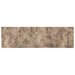 Kitchen Rug Brown Concrete Polyamide Washable