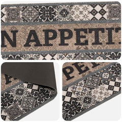 Kitchen Rug Grey Bon Appetit Polyamide