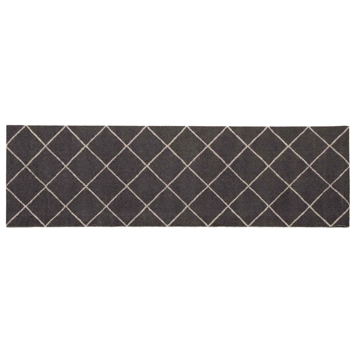 vidaXL Kitchen Rug Anthracite Checked 180 x 60 cm 100% Polyamide 2