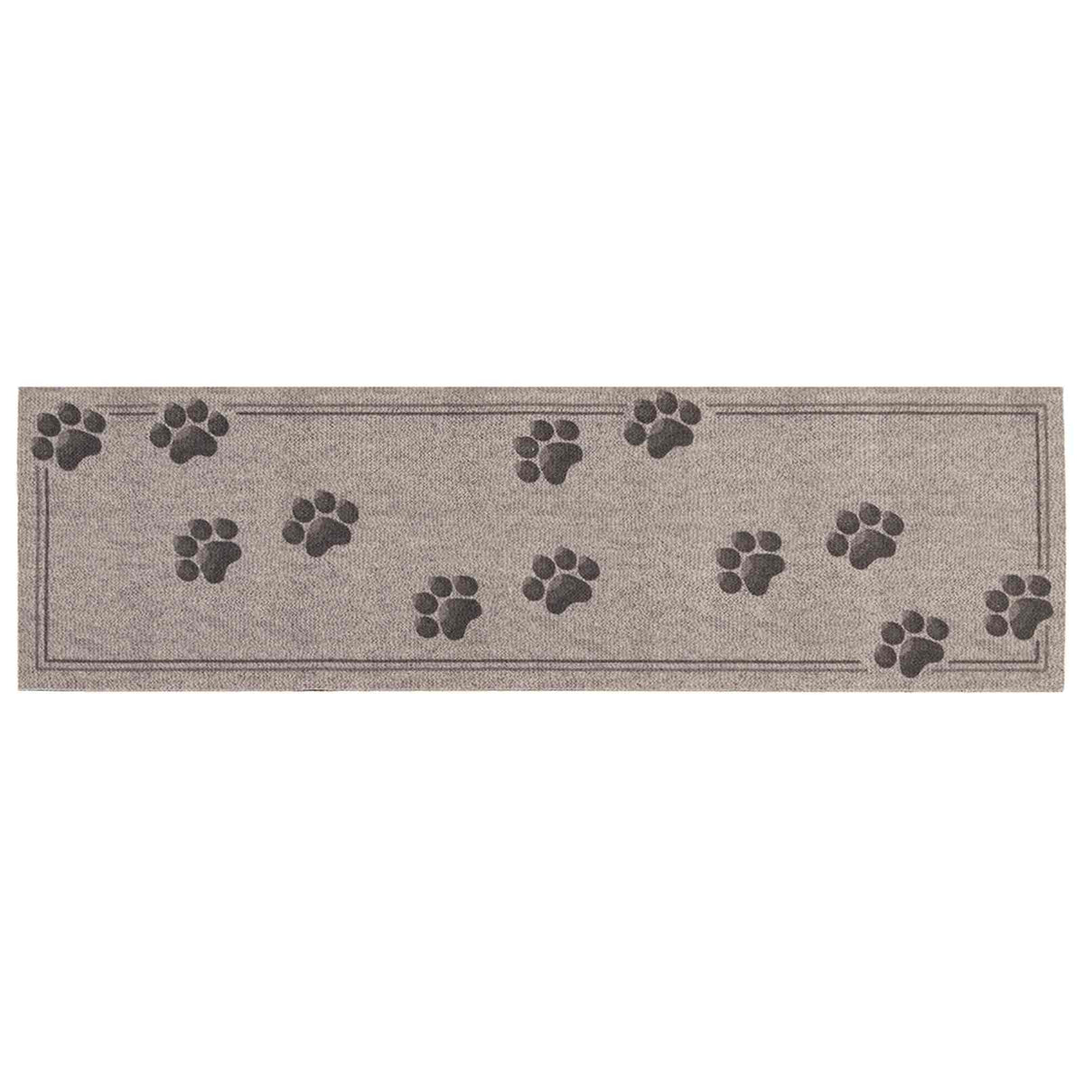 Kitchen Rug Grey Paws Polyamide Washable