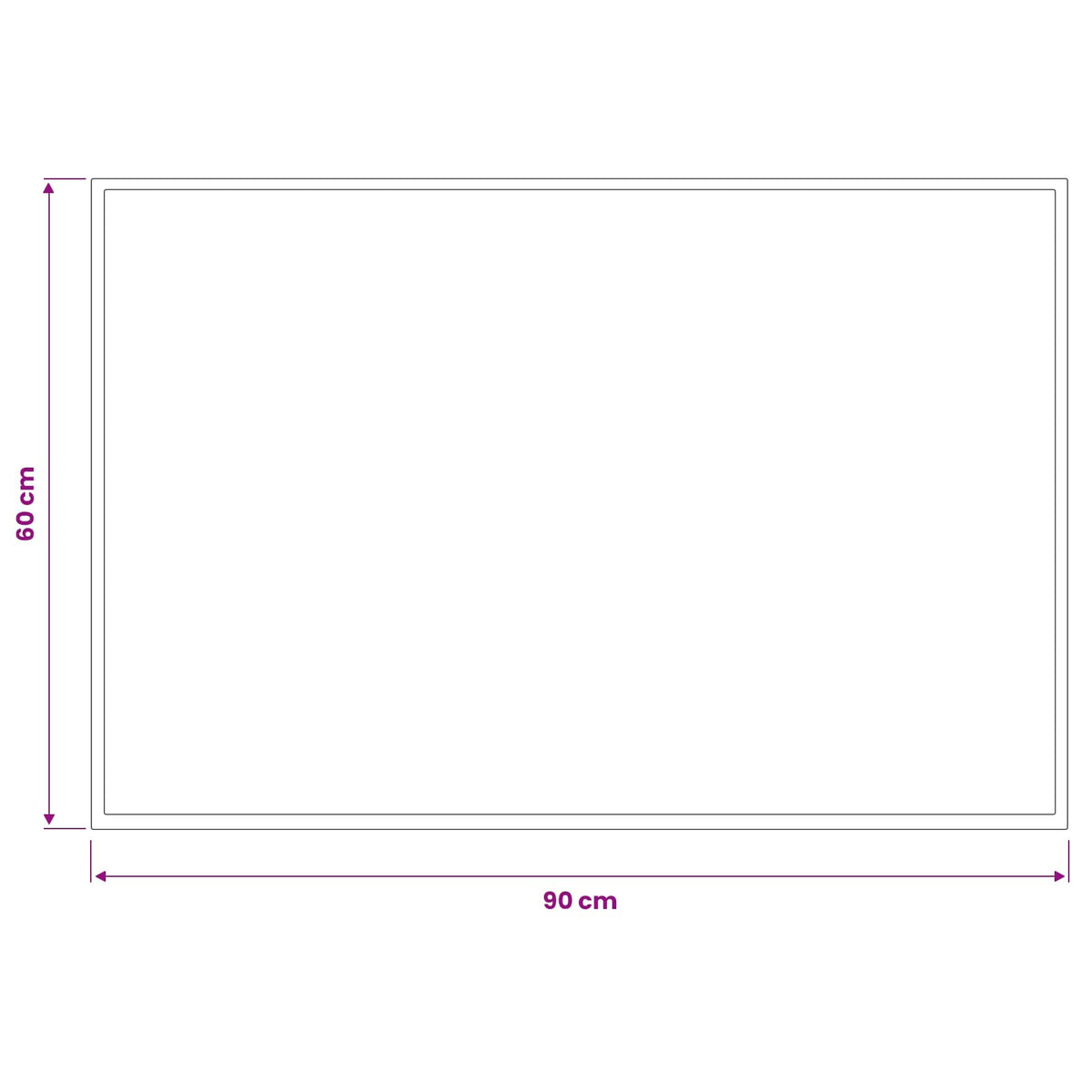 vidaXL Doormat Light Grey 90 x 60 cm 100% Polyamide 4