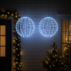 vidaXL Christmas Finial Light 192 LEDs 2 pcs