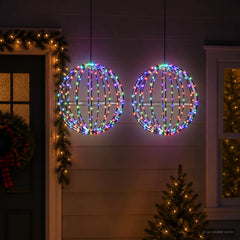 vidaXL Christmas Finial Light 192 LEDs 2 pcs