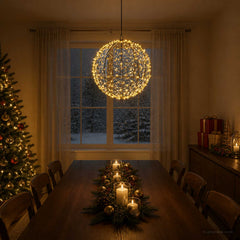 Christmas Finial Light 200 LEDs Diameter 20 x 22 cm Ø 50 x 52 cm Warm white