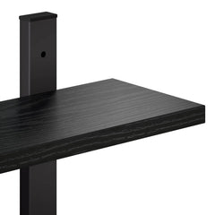 vidaXL Wall Shelf Black Oak 102 x 13.5 x 102 cm Engineered Wood 6