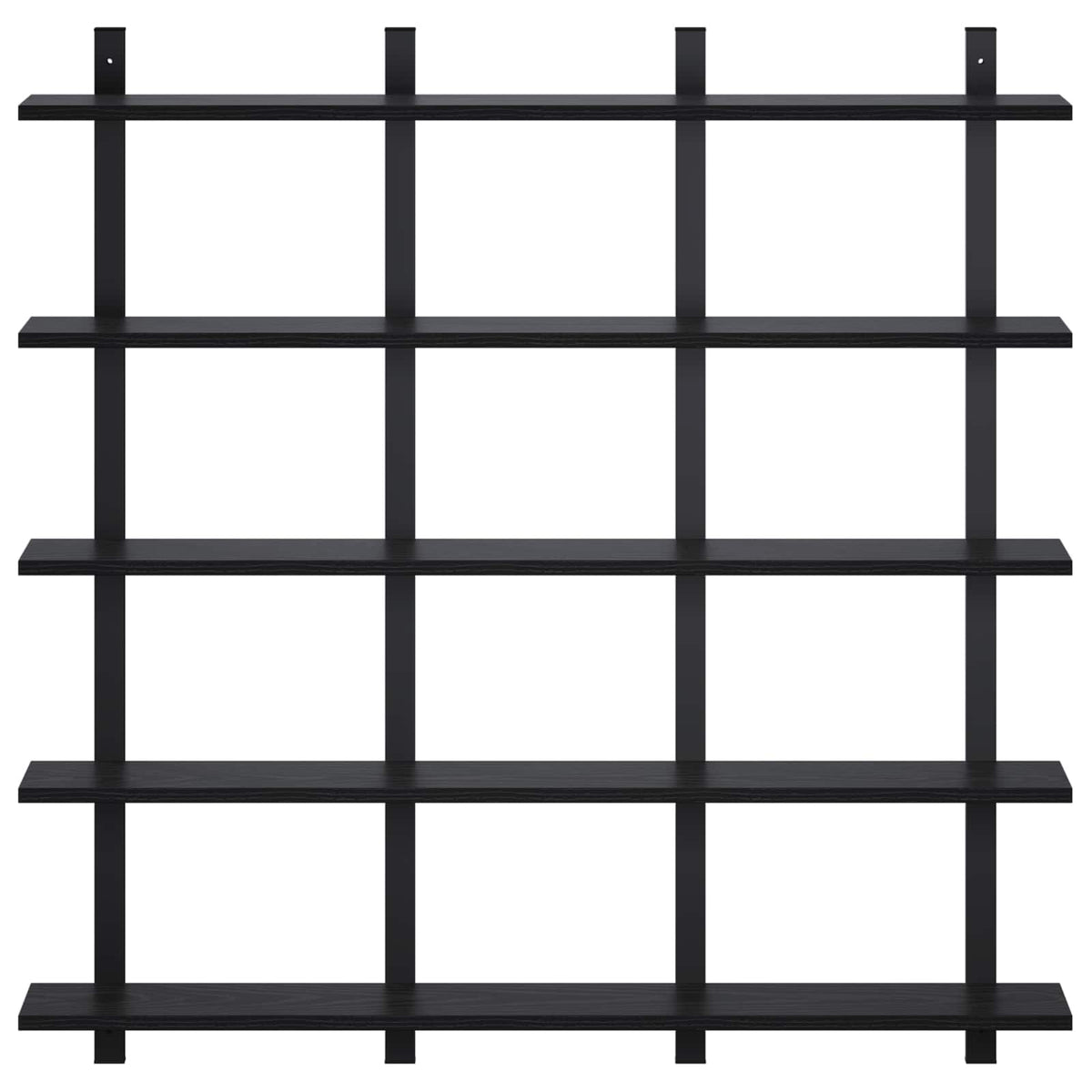 Wall Shelf Engineered Wood Width 102 cm Black oak