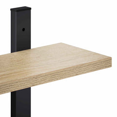 vidaXL Wall Shelf Sonoma Oak 102 x 13.5 x 102 cm Engineered Wood 6