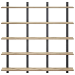 vidaXL Wall Shelf Sonoma Oak 102 x 13.5 x 102 cm Engineered Wood 3
