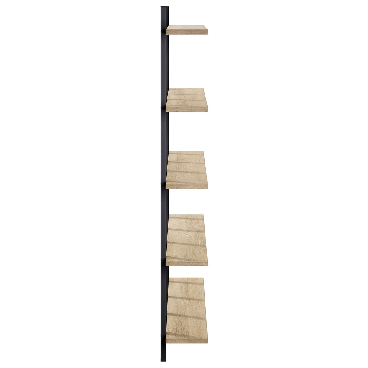 vidaXL Wall Shelf Sonoma Oak 102 x 13.5 x 102 cm Engineered Wood 4