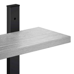 vidaXL Wall Shelf Grey Sonoma 102 x 13.5 x 102 cm Engineered Wood 6